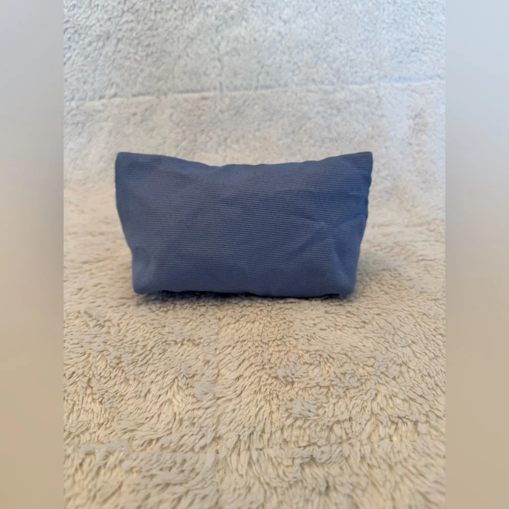 Salvatore Ferragamo Parfums Smoky Blue Logo Cosmetic Bag